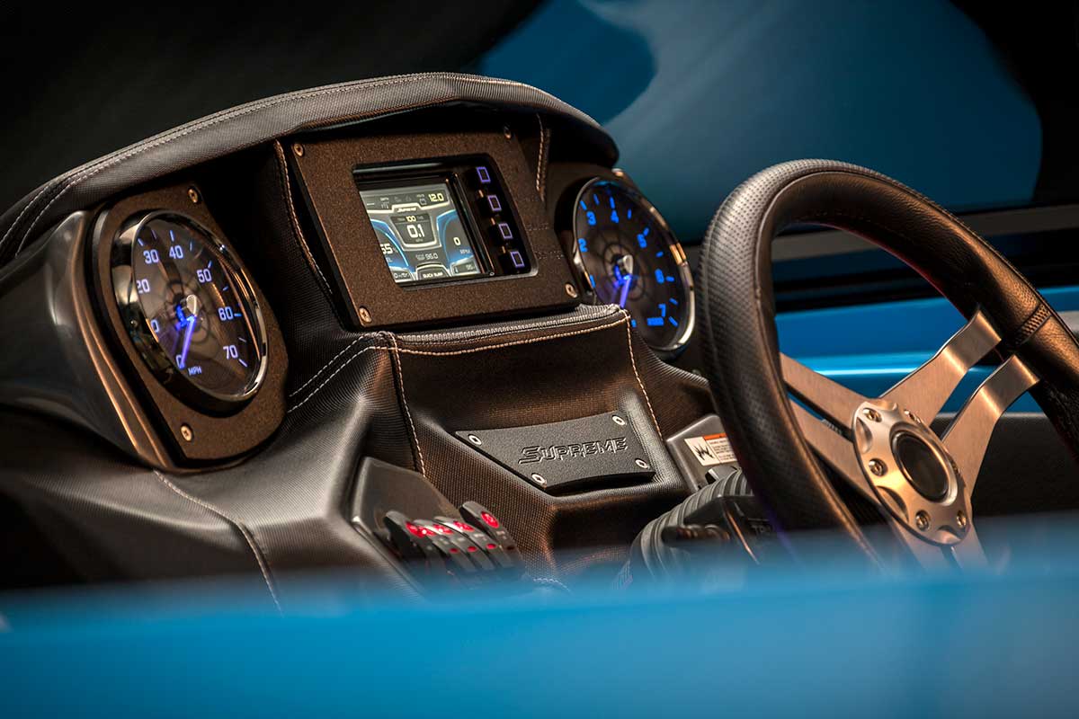 Supreme S238 interior dash and steering wheel